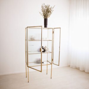 STUDIO DELTA RETRO DISPLAY CABINET in Gold