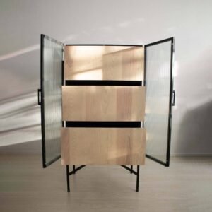 STUDIO DELTA TALLBOY 3-DRAWER DRESSER IN BLACK