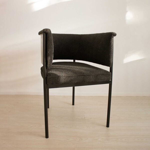 STUDIO DELTA - UPHOLSTERED STEEL ROUNDED CHAIRS