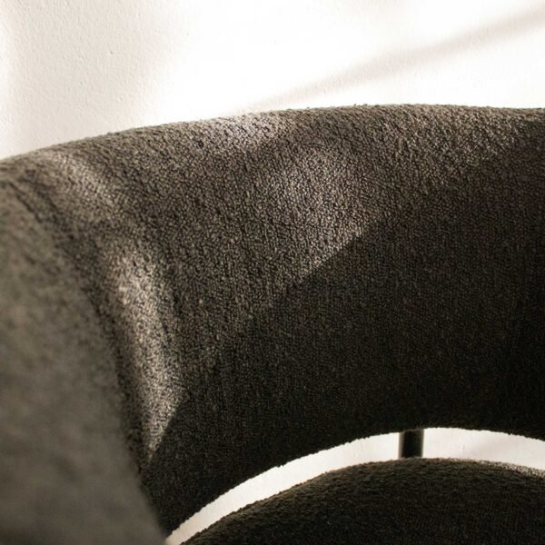 STUDIO DELTA - UPHOLSTERED STEEL ROUNDED CHAIRS